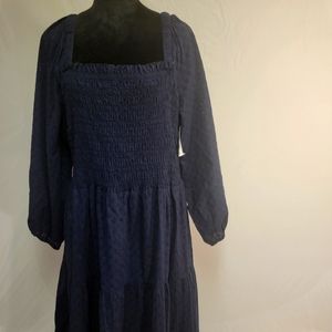 Madewell Lucie Dress Blue size 3x NWT